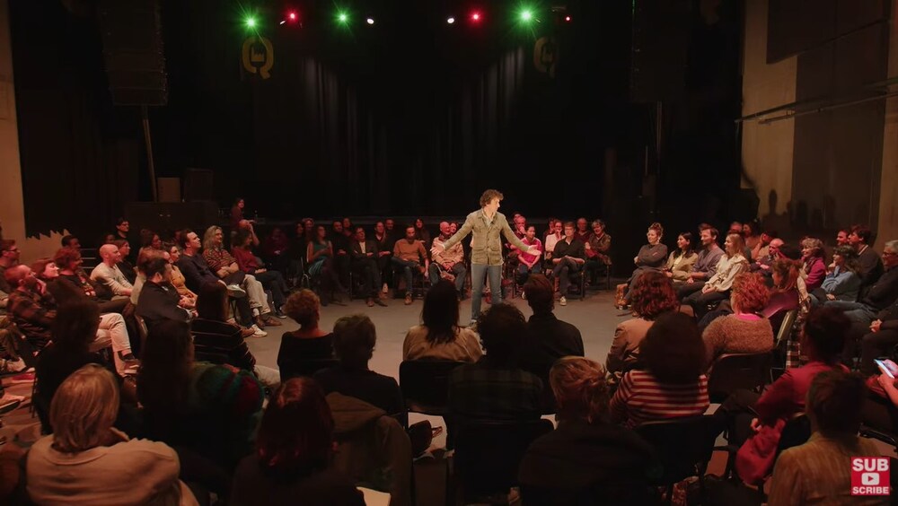 Jesse Klaver spreekt tijdens meetup in Utrecht