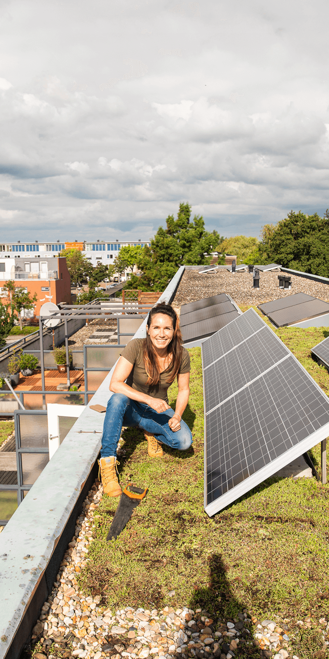 Huis met zonnepanelen
