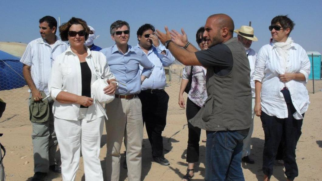 Sargentini bezoekt vluchtelingenkamp in Tunesië