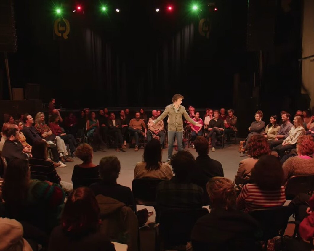 Jesse Klaver spreekt tijdens meetup in Utrecht