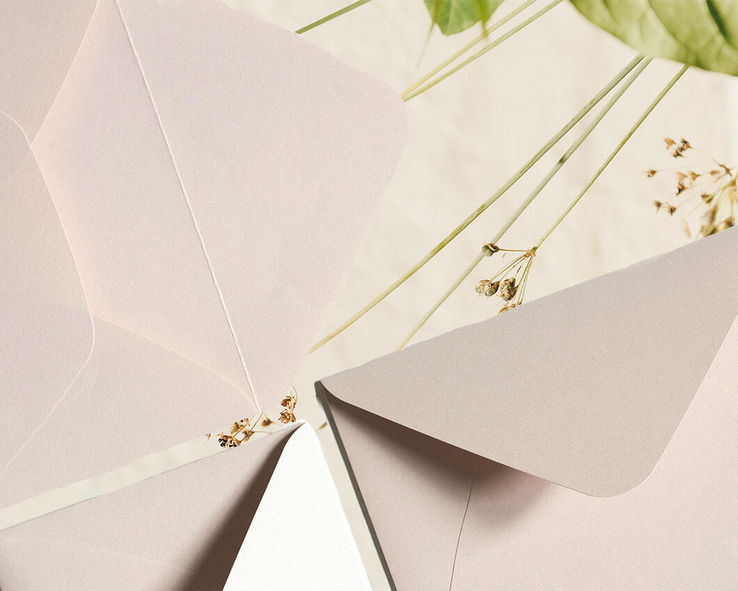 Enveloppen met bloemen