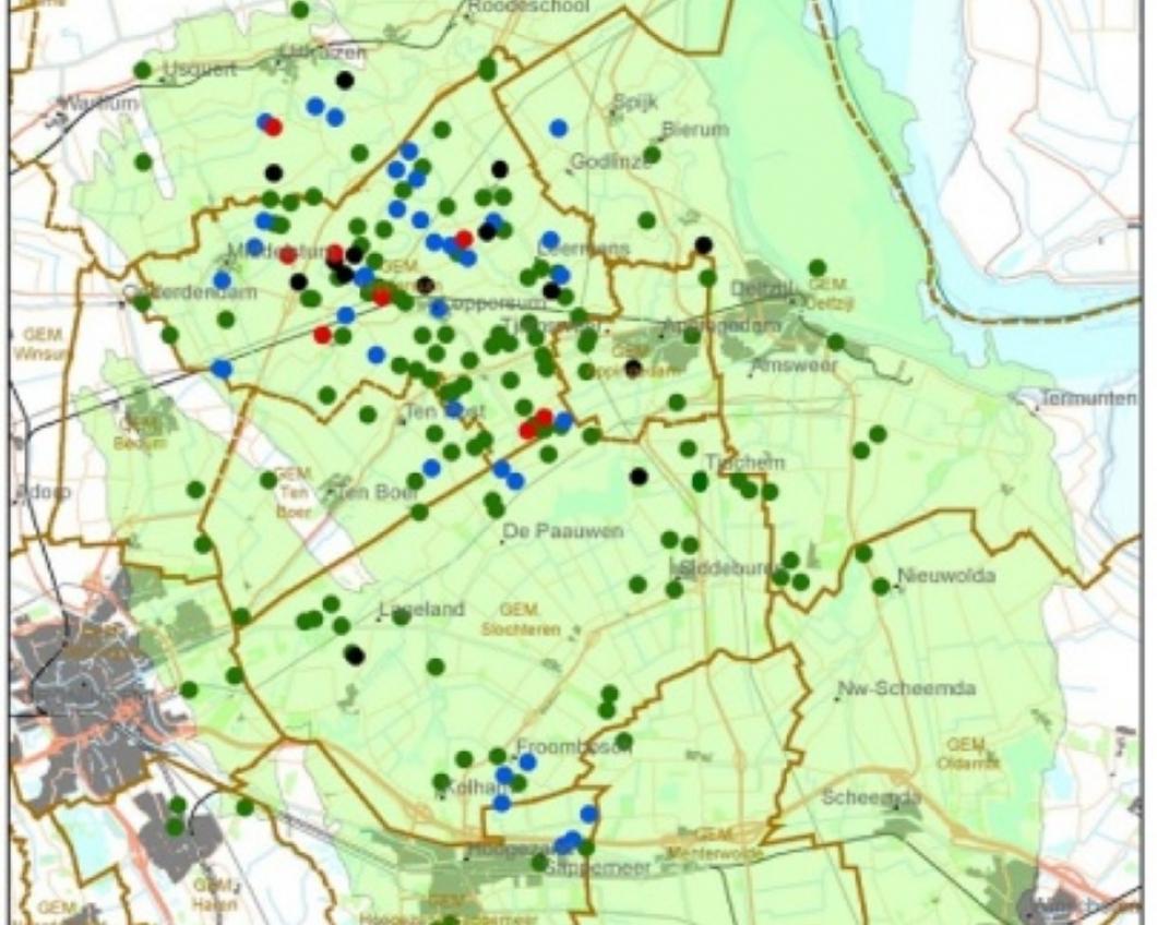 Kaartje aardbevingen