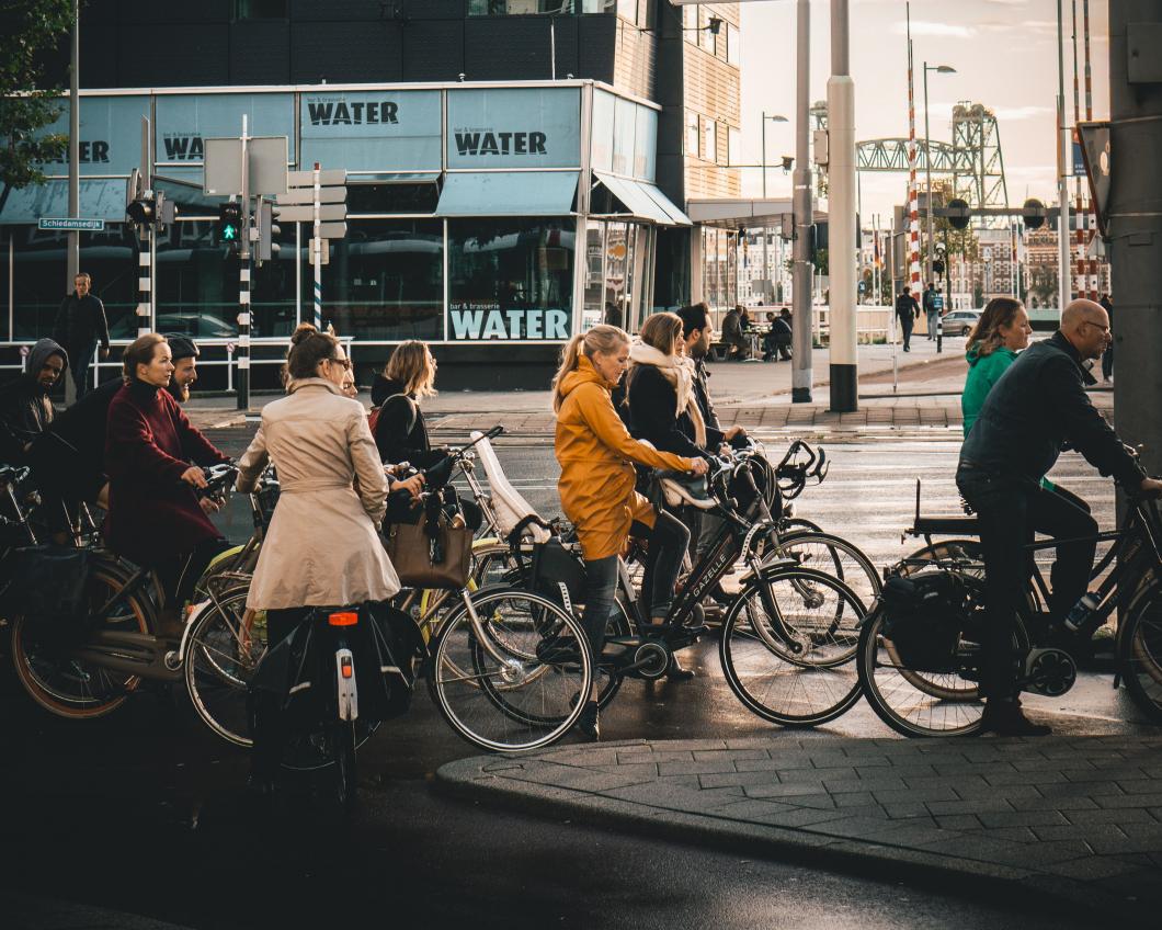 Fietsers in Rotterdam