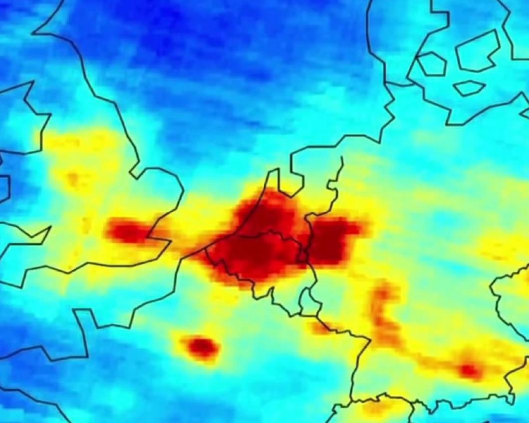 Luchtvervuiling boven Nederland
