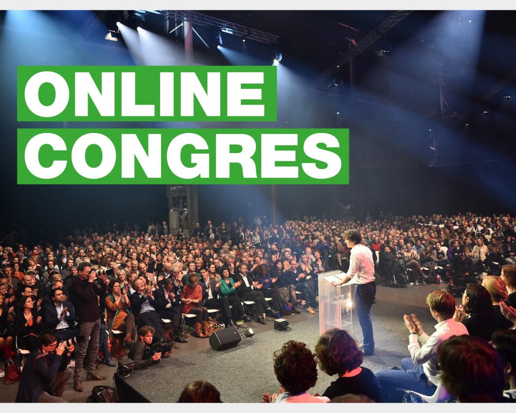 Afbeelding van een speech op een congres