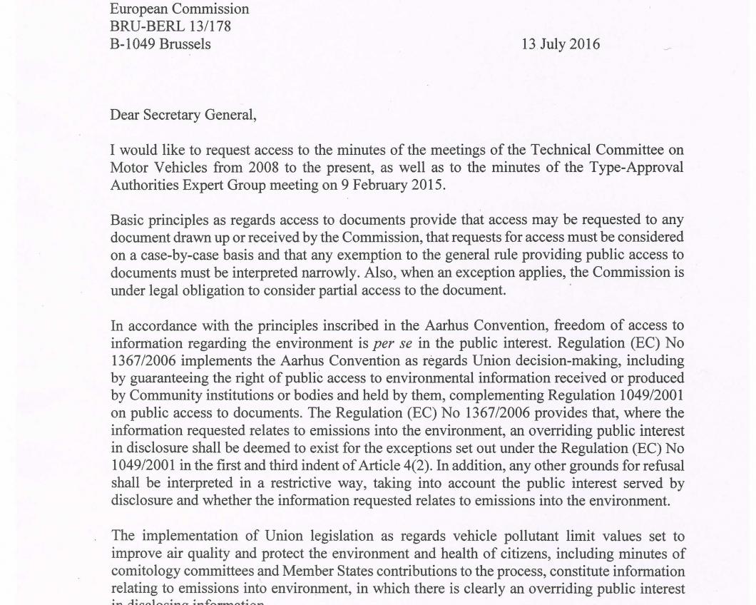 Het WOB-verzoek van Eickhout om 'geheime' dieselgate-documenten boven tafel te krijgen