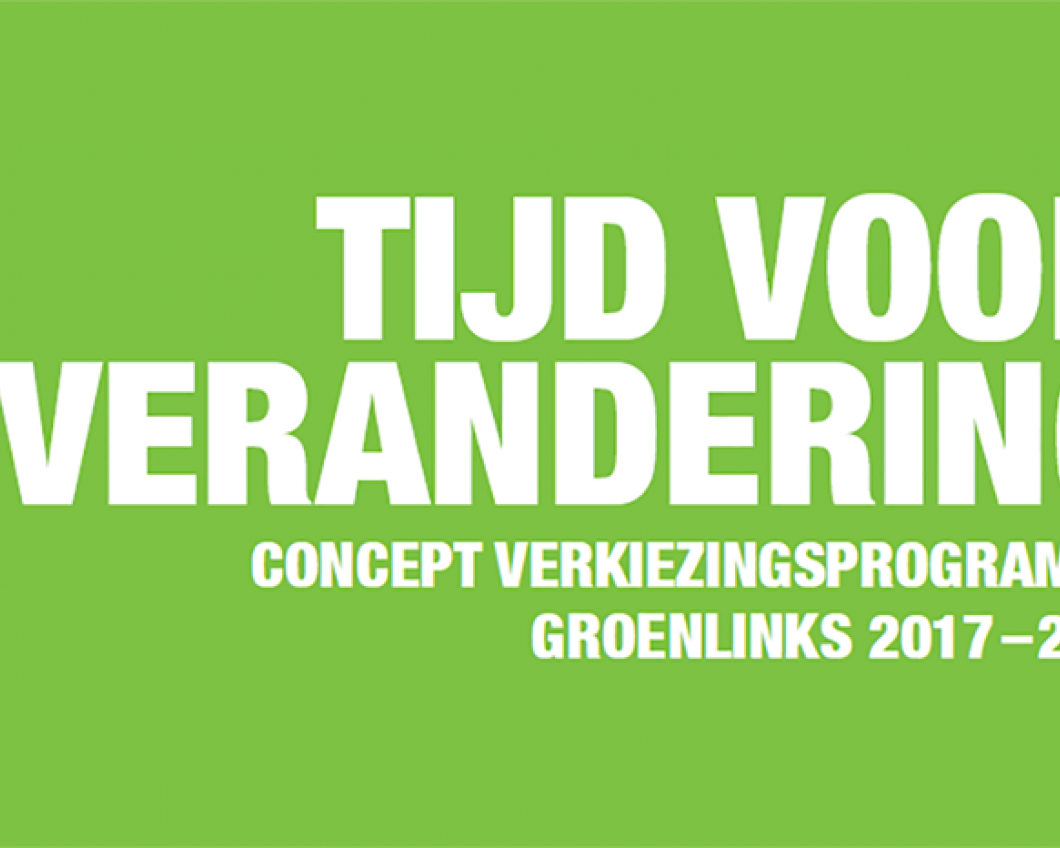 Verkiezingsprogramma: Tijd voor verandering