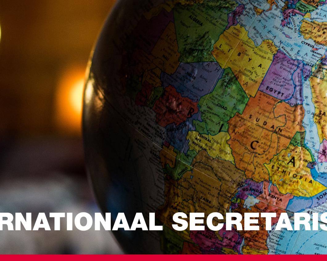 Foto van een wereldbol