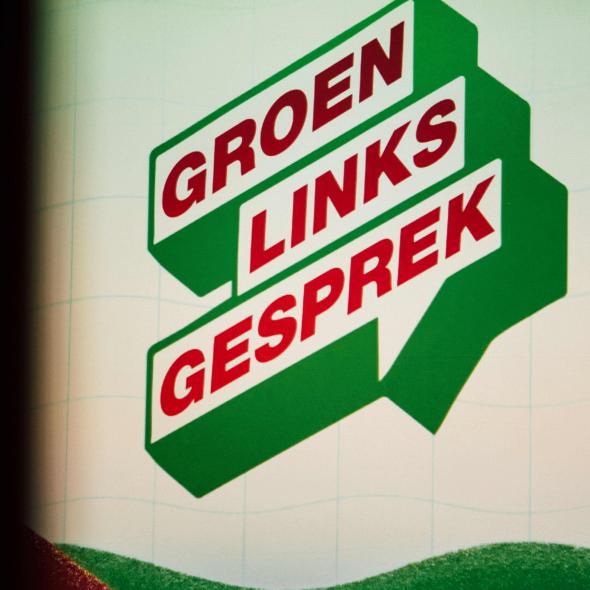 poster groenlinks in gesprek