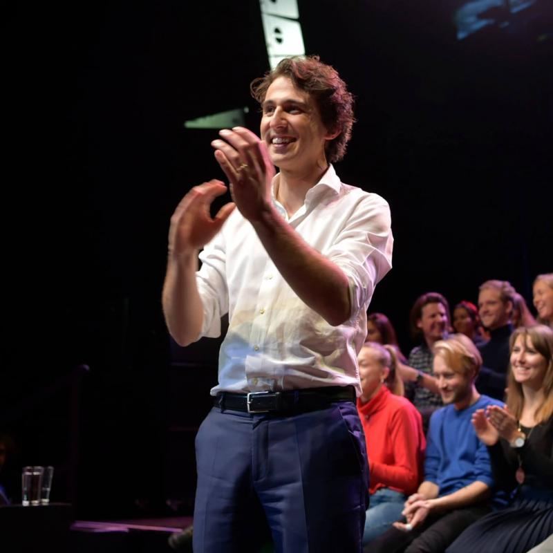 Jesse Klaver op het podium