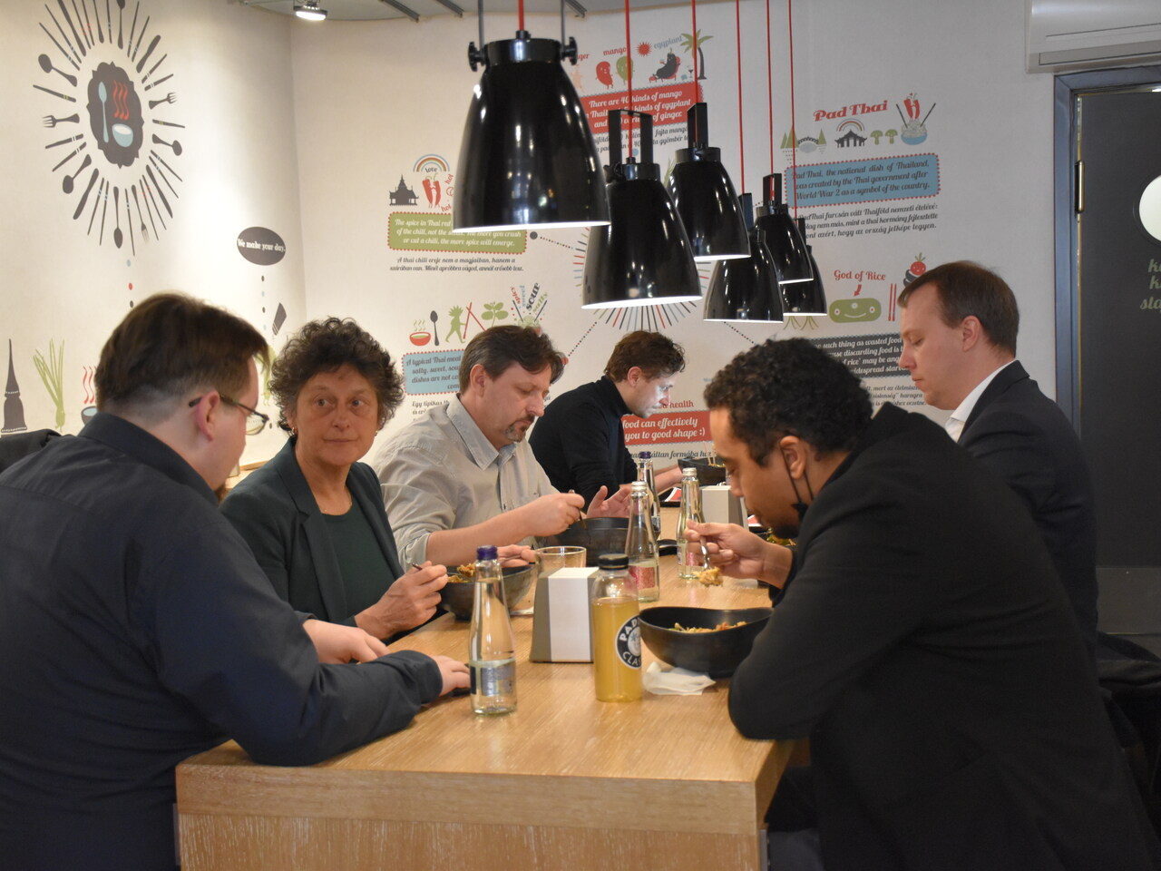 Tineke lunch in Hongarije