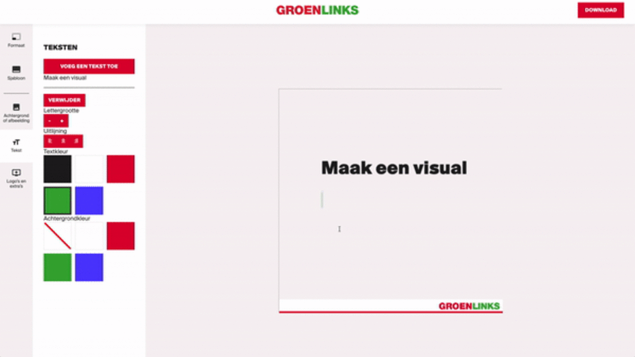 Maak een visual